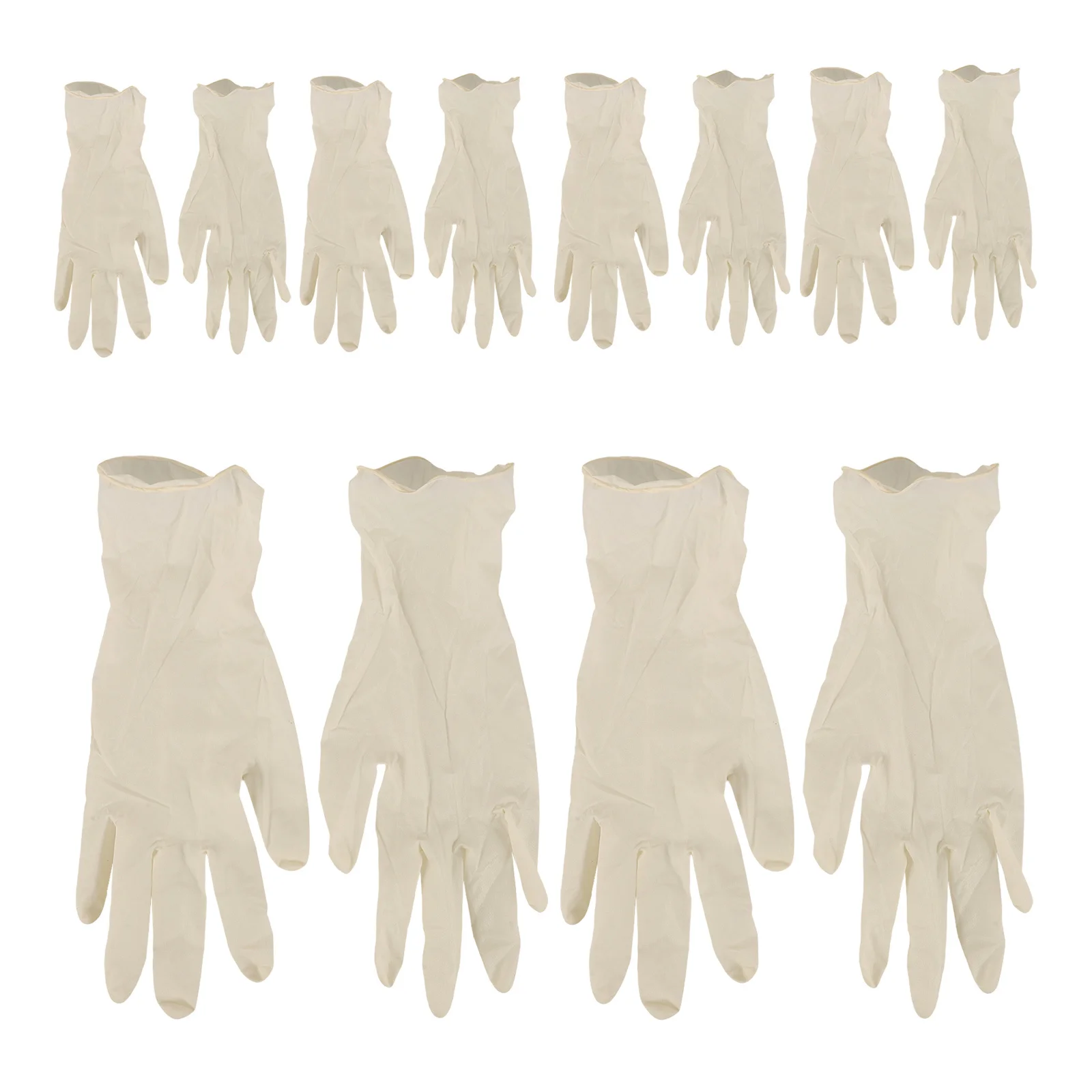 

20Pcs Small Disposable Gloves Food Grade Latex Kids Hand Protection Gloves for Kitchen Cleaning Painting Multi-Use