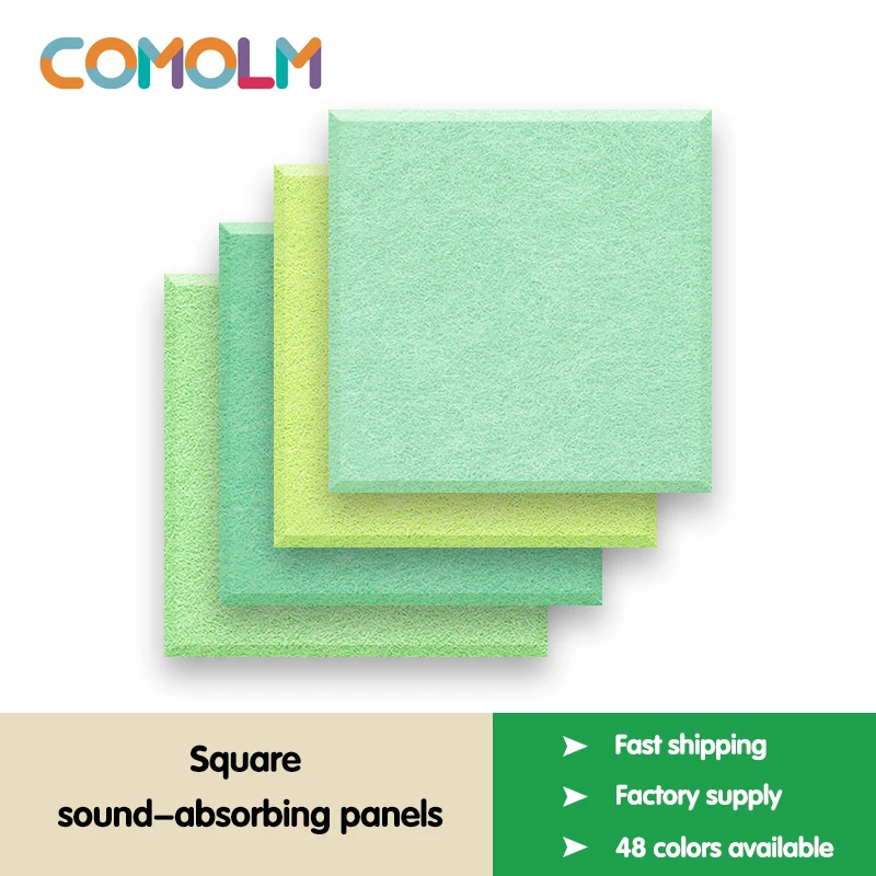 

3Pcs Sound Proof Wall Panels Pared Square Acoustic Panel Home Decorative For Living Room Bedroom Studio Insulation Sticker 30cm