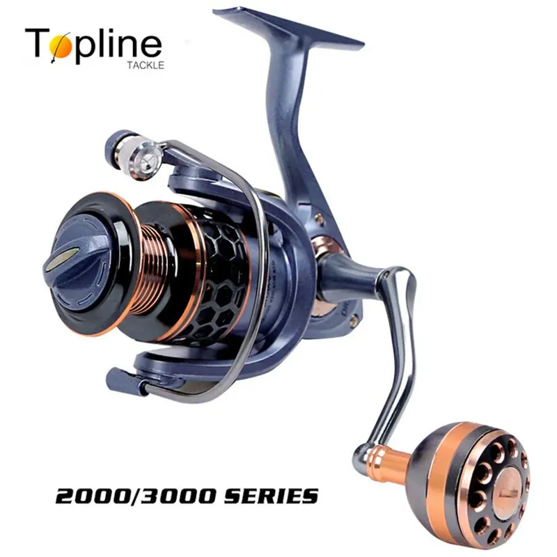 Topline Spinning Fishing Reel 1000 Sea Hot Wheel Freshwater Pesca Front Brake System Quality Max Drag 21KG Spool Fishing Coil