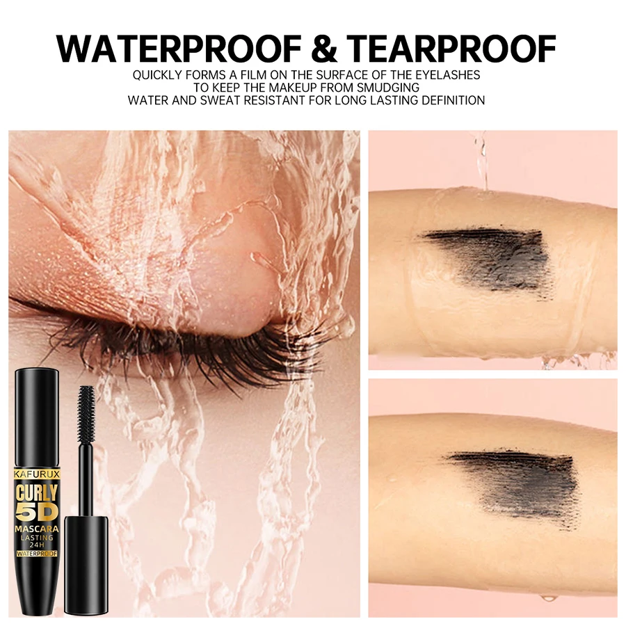 Mascara noir 5D imperméable, Extension de cils, en Fiber de soie épaisse, maquillage féminin, outils cosmétiques pour les yeux, cadeaux
