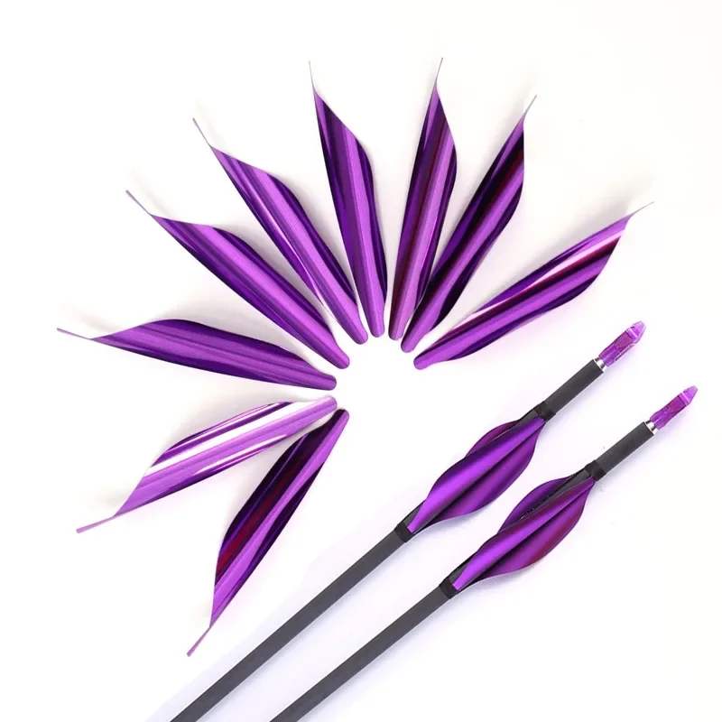 50pcs Archery 1.8inch Spin Vanes Spiral Feather Right Wing for shooting Accessories