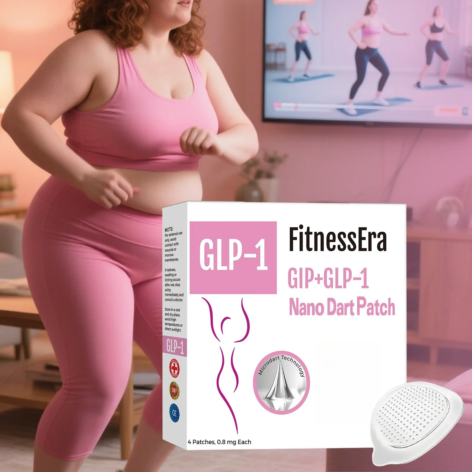 GLP-1 Nano Patch cerotto per la cura del corpo cura delicata dei contorni della pelle del corpo, cerotto per la cura quotidiana 2025