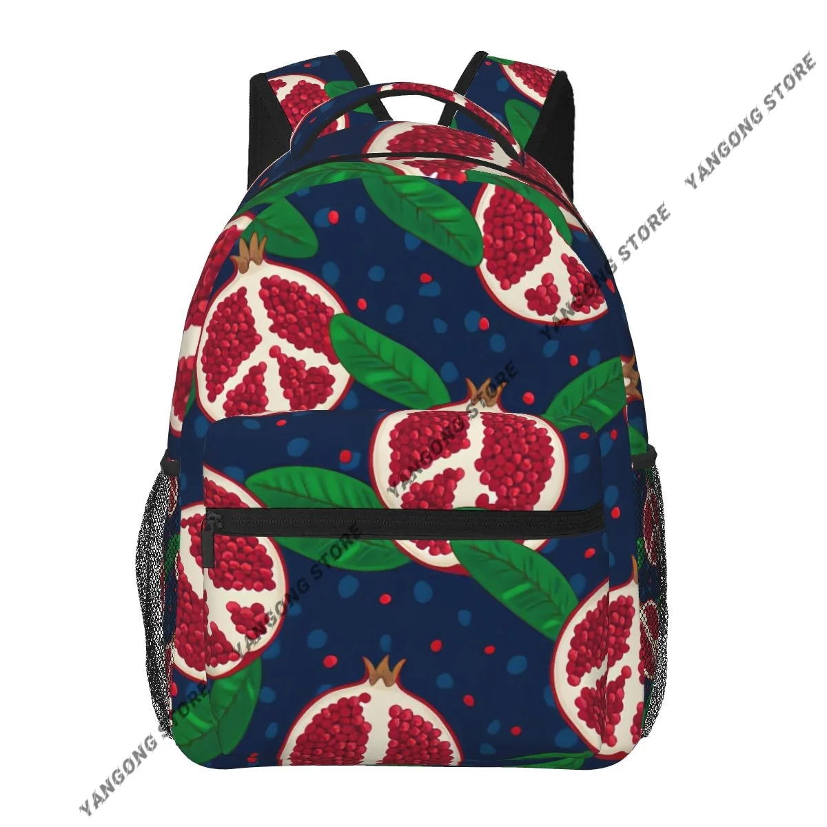

2024 Unisex Pomegranate Background Female Travel Daypack Laptop Backpack Book Schoolbags Feminina School Casual Women Bag