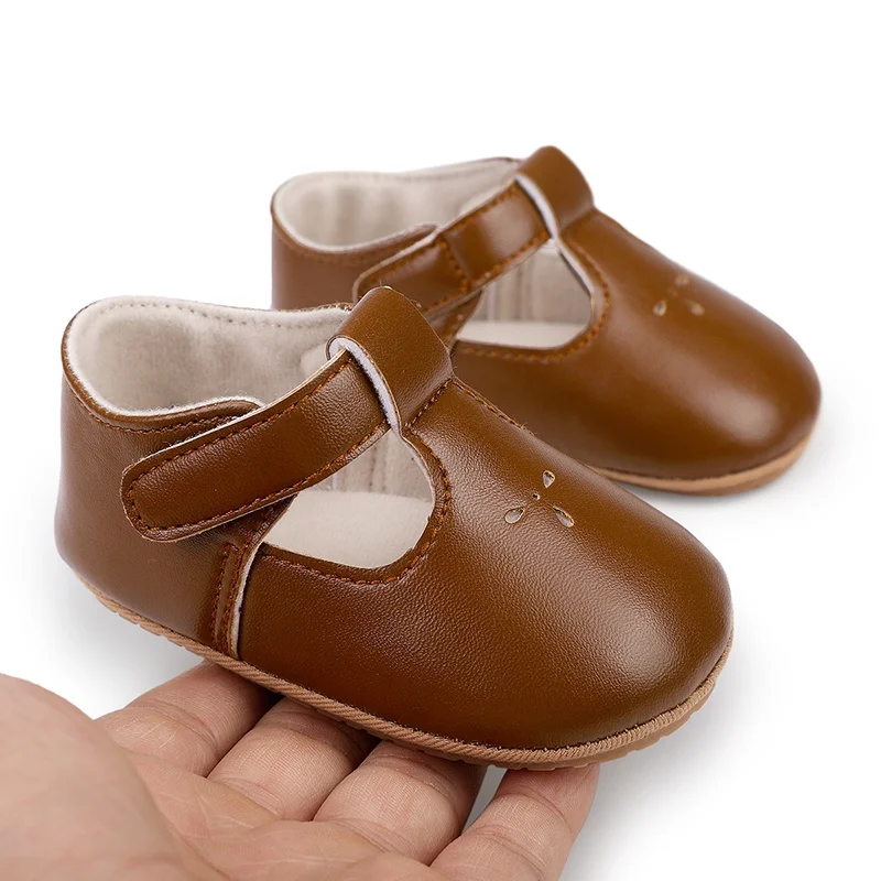 Leather Baby Shoes for Girls Boys Infant Toddler Prewalker First Walking Shoes Princess Wedding Dress Shoes Ballet Flats