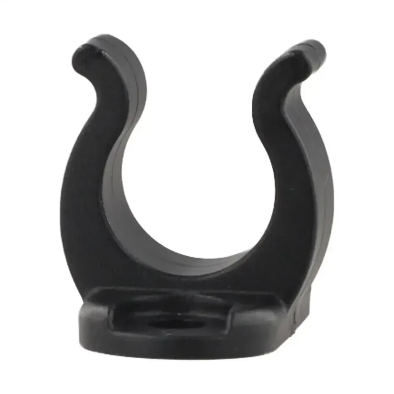 Tiller Extension Clamp, 16mm Inner Diameter Pipe Bracket, Black Nylon Hardware, for Sailboat Marine Boat Rigging Fastening