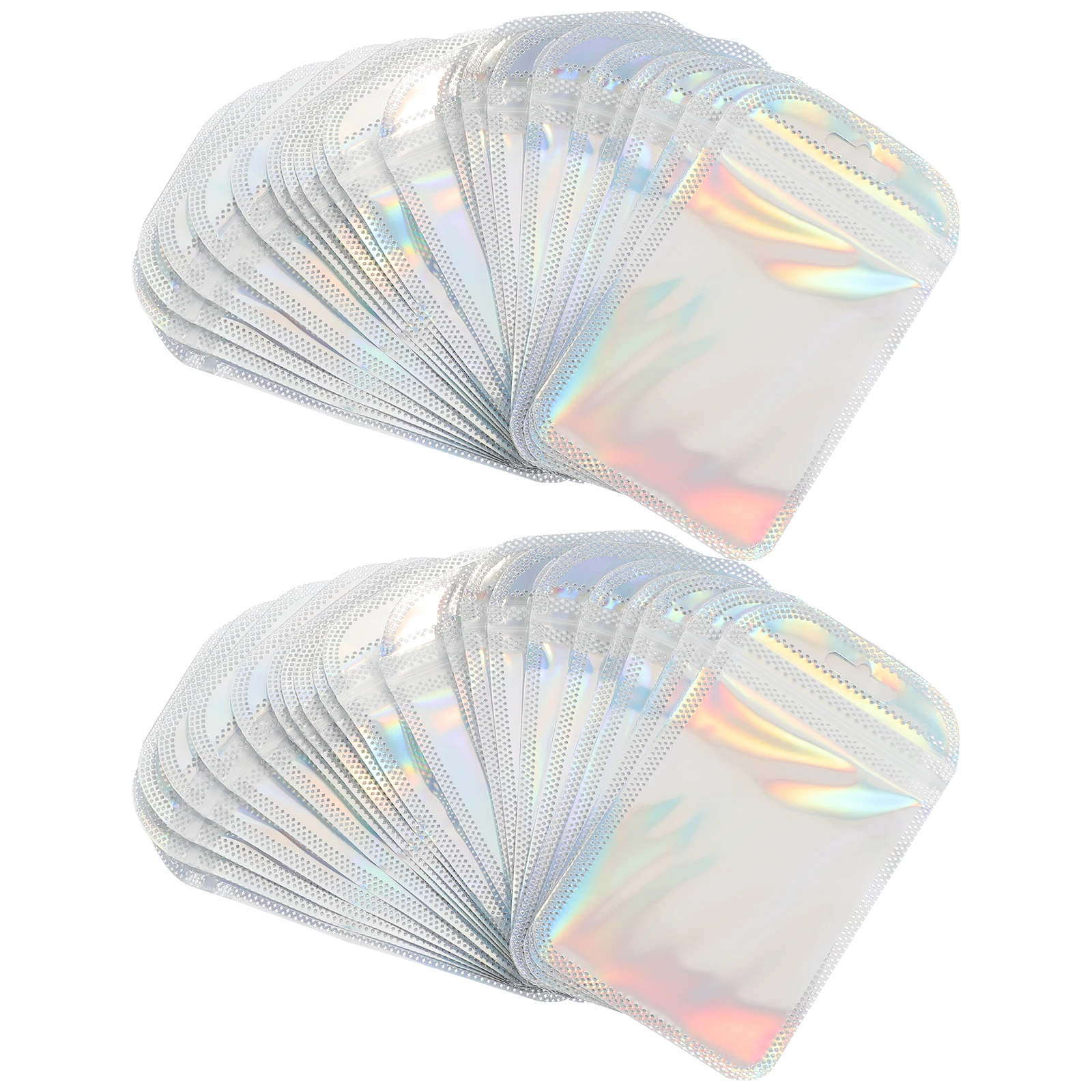 

50 Pcs Jewelry Bags 6 5x10cm Waterproof Small Resealable Bags Resealable Small Plastic Storage Pouches for Accessories