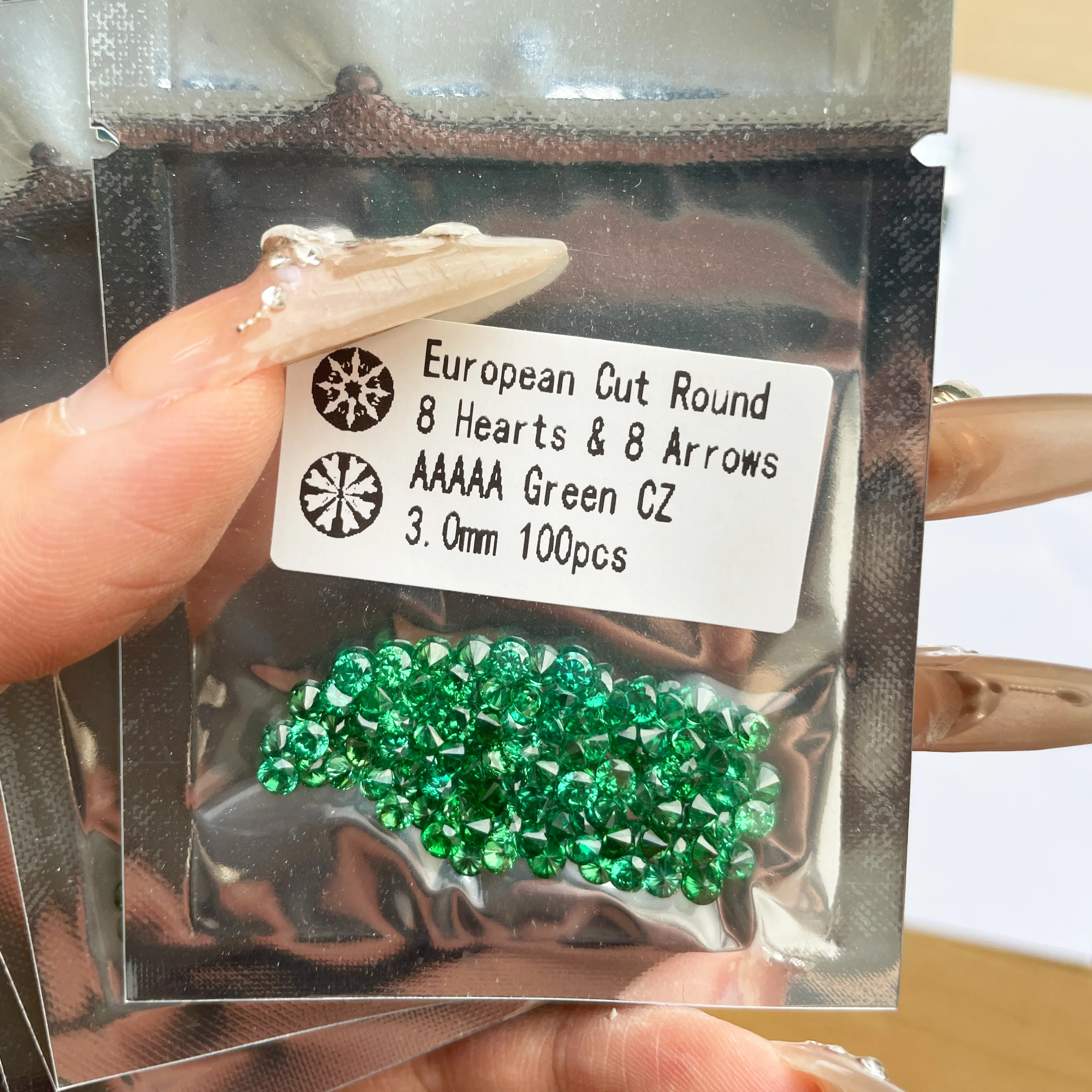 Muticolor AAAAA Cubic Zirconia Stone 1.0~2.0mm Green Pink Blue Gold Zircon Round Multicolor CZ Beads For Jewelry Bracelets DIY