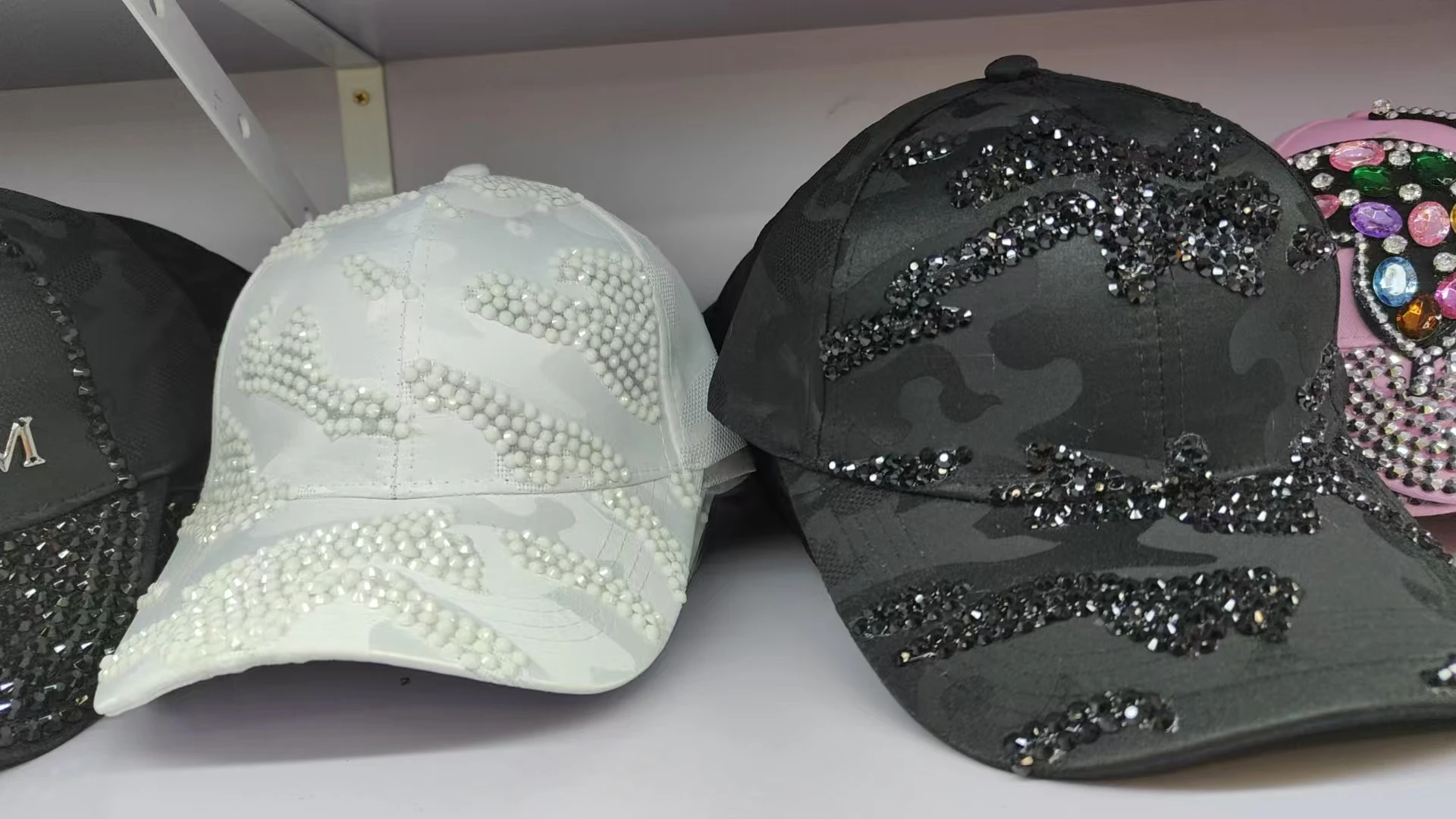 Neue Entenmütze für Herren und Damen, Frühling und Herbst, Outdoor-Freizeitmütze mit Diamanten, koreanische Version, Baseballkappe mit Schirm – Detail 7