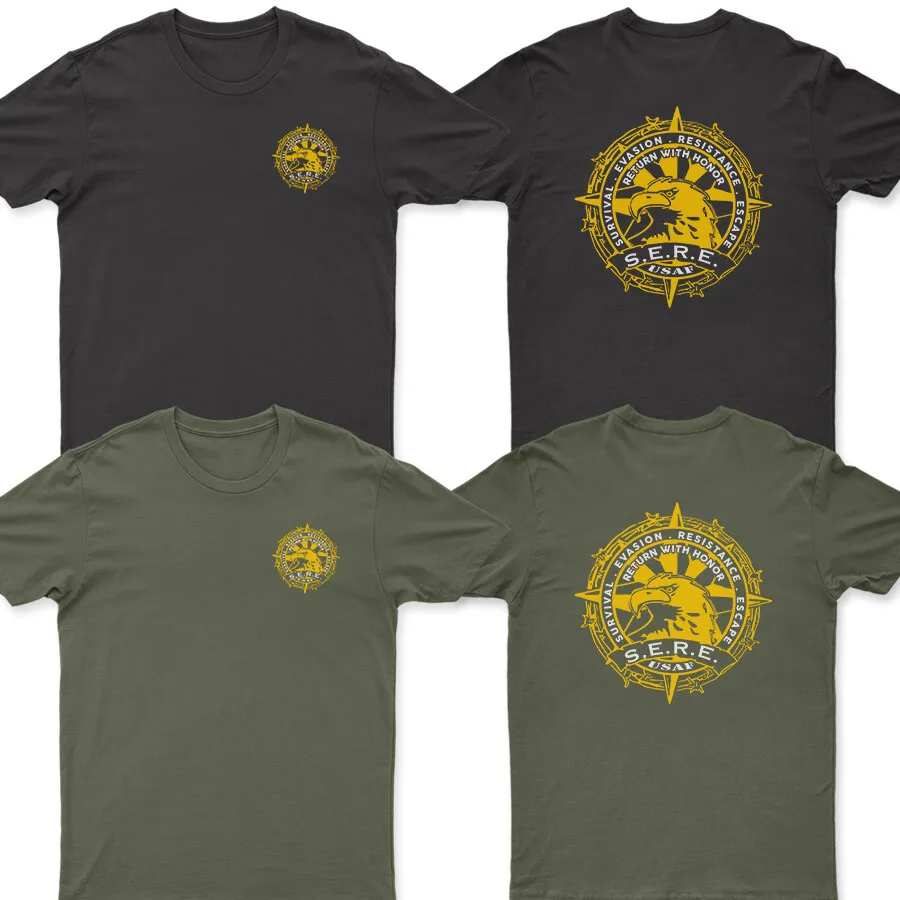

SERE Survival Evasion Resistance Escape USAF T-Shirt 100% Cotton O-Neck Short Sleeve Summer Casual Mens T-shirt Streetwear
