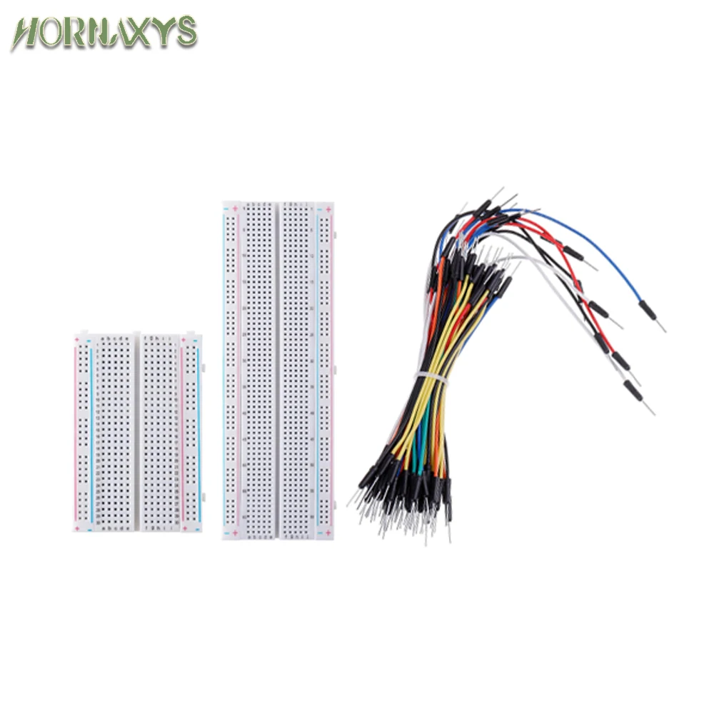 MB-102 Prototyp-Breadboard 400 830 Punkte lötfreies PCB-Breadboard Überbrückungsdrähte Kabelbrett DIY Dupont-Draht für Arduino-Kit