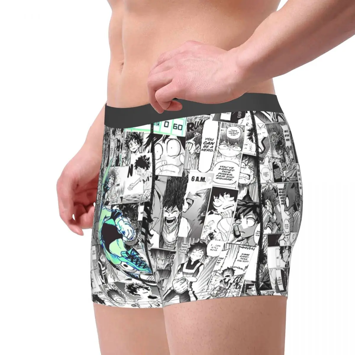 The Deku Who Gives It His All! My Hero Academia Underpants Breathbale Panties Male Underwear Print Shorts Boxer Briefs