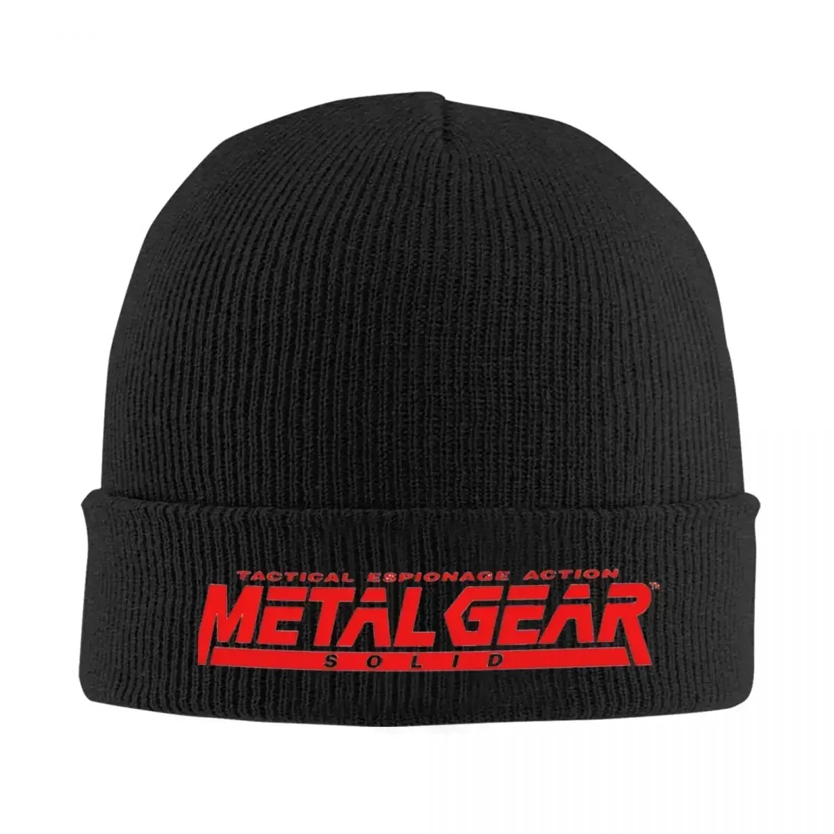 Metal Gear Solid Knitted Hat Women's Men's Skullies Beanies Autumn Winter Hat MGS Game Gaming Warm Cap