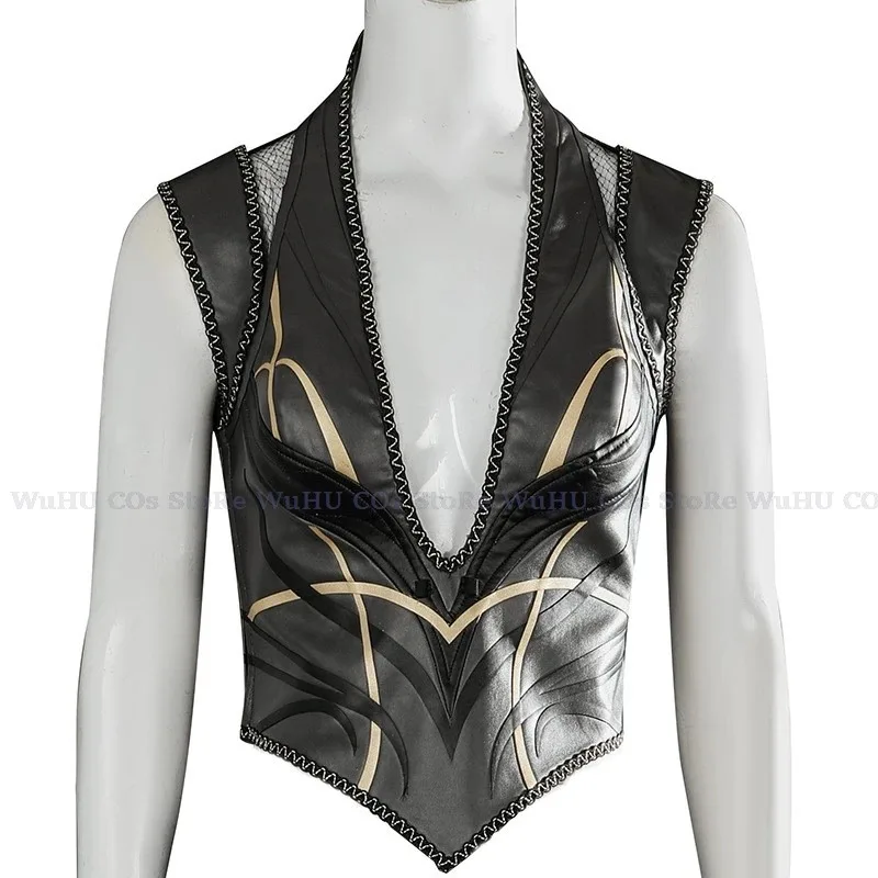 qq023Baldurs Cos Gate 3 Cosplay Shadowheart Costume Fantasia Disguise Adult Women Leather Pants Outfit Female Halloween Carnival