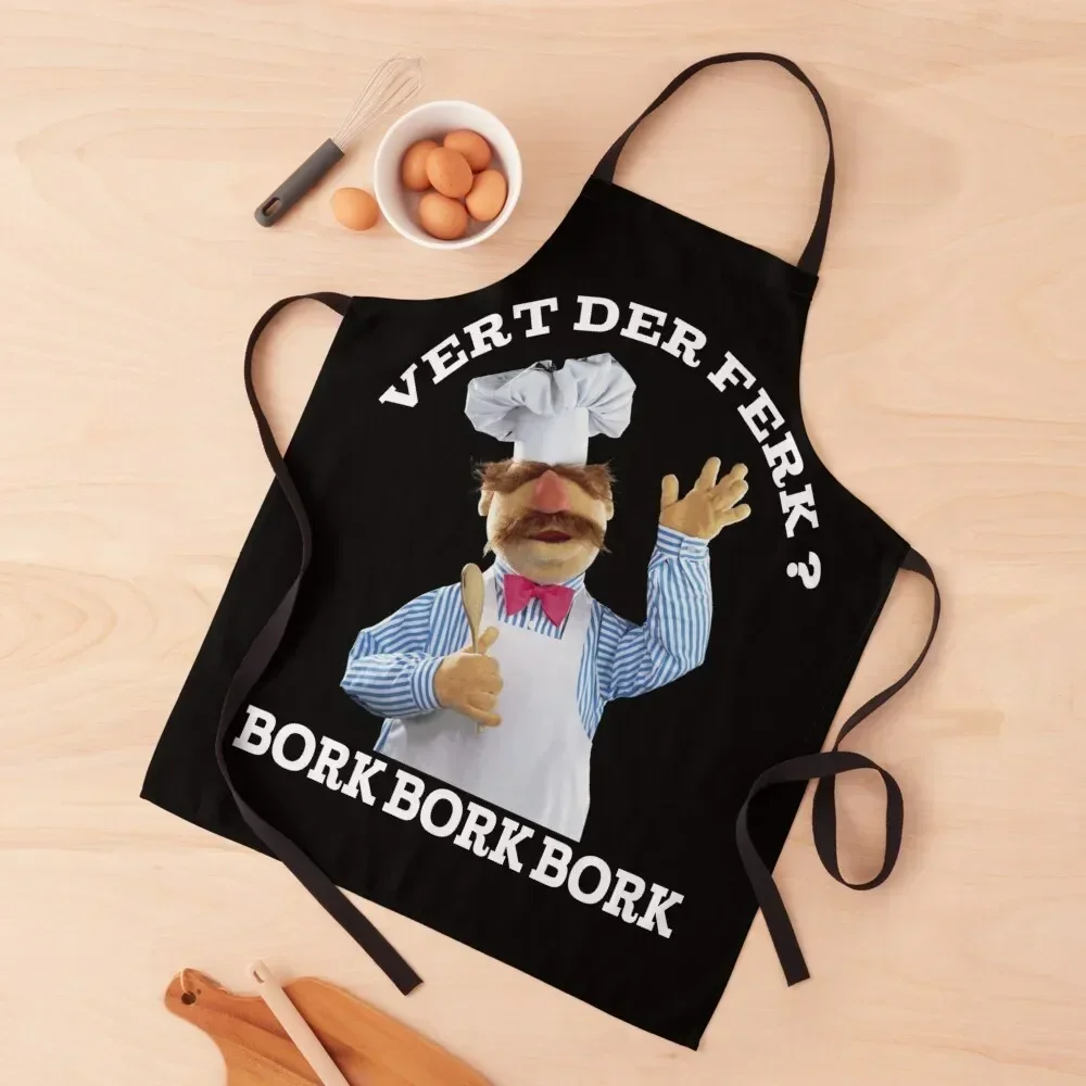 

The Swedish chef bork Apron for home useful pieces Chef Uniform For Men Kitchens For Men Apron