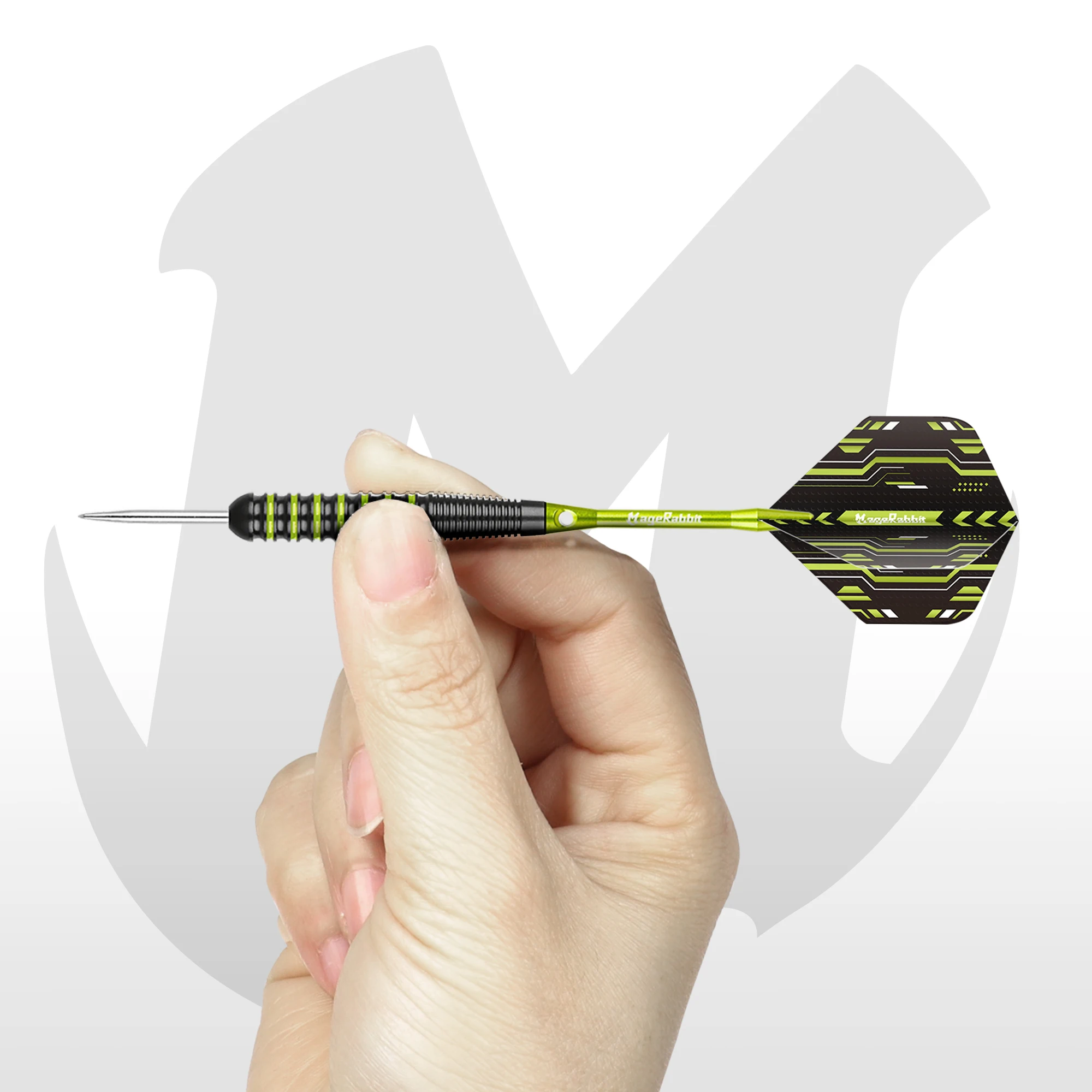 MageRabbit-Dardos Profissionais em Aço de Ferro, Premium Steel Dart Set, 2BA, 20g, 0,7 oz, 6pcs