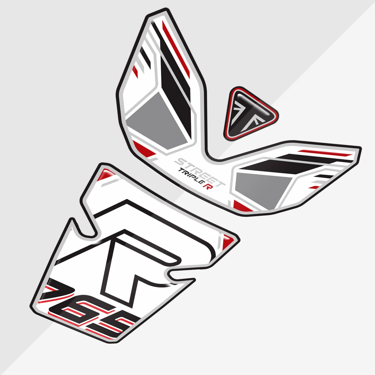 For TRIUMHP 765R STREETTRIPLER 765 R 2023-2024  Fuel Tank Sticker 3D Gel Sticker Fuel Tank Pad Protection Decals