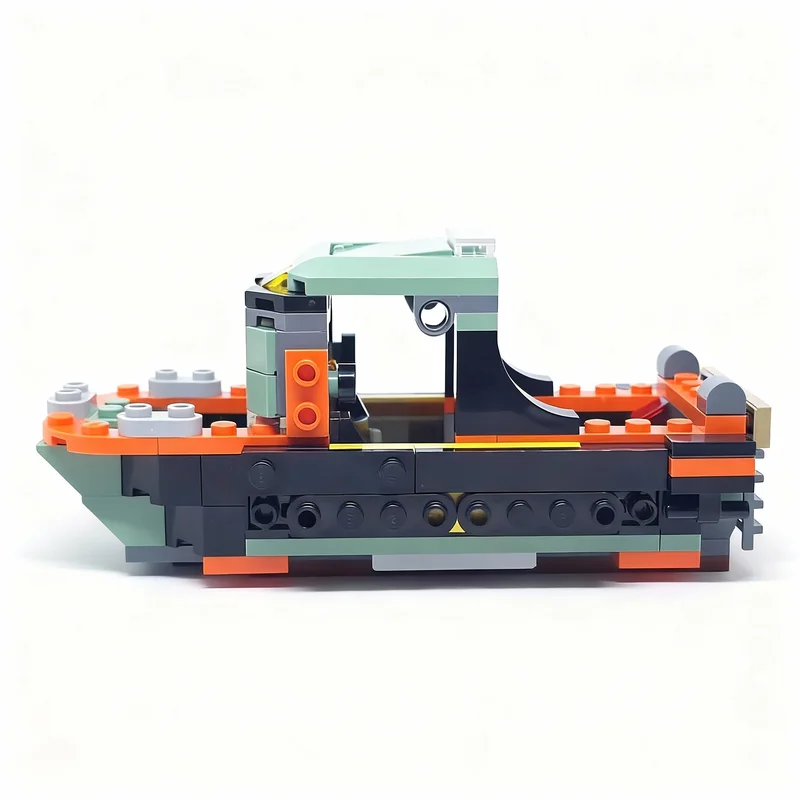 191pcs MOC City Explorer Boat Model Building Blocks Architecture Assemble DIY Creative Christmas Gifts Toys Brick Idea Education