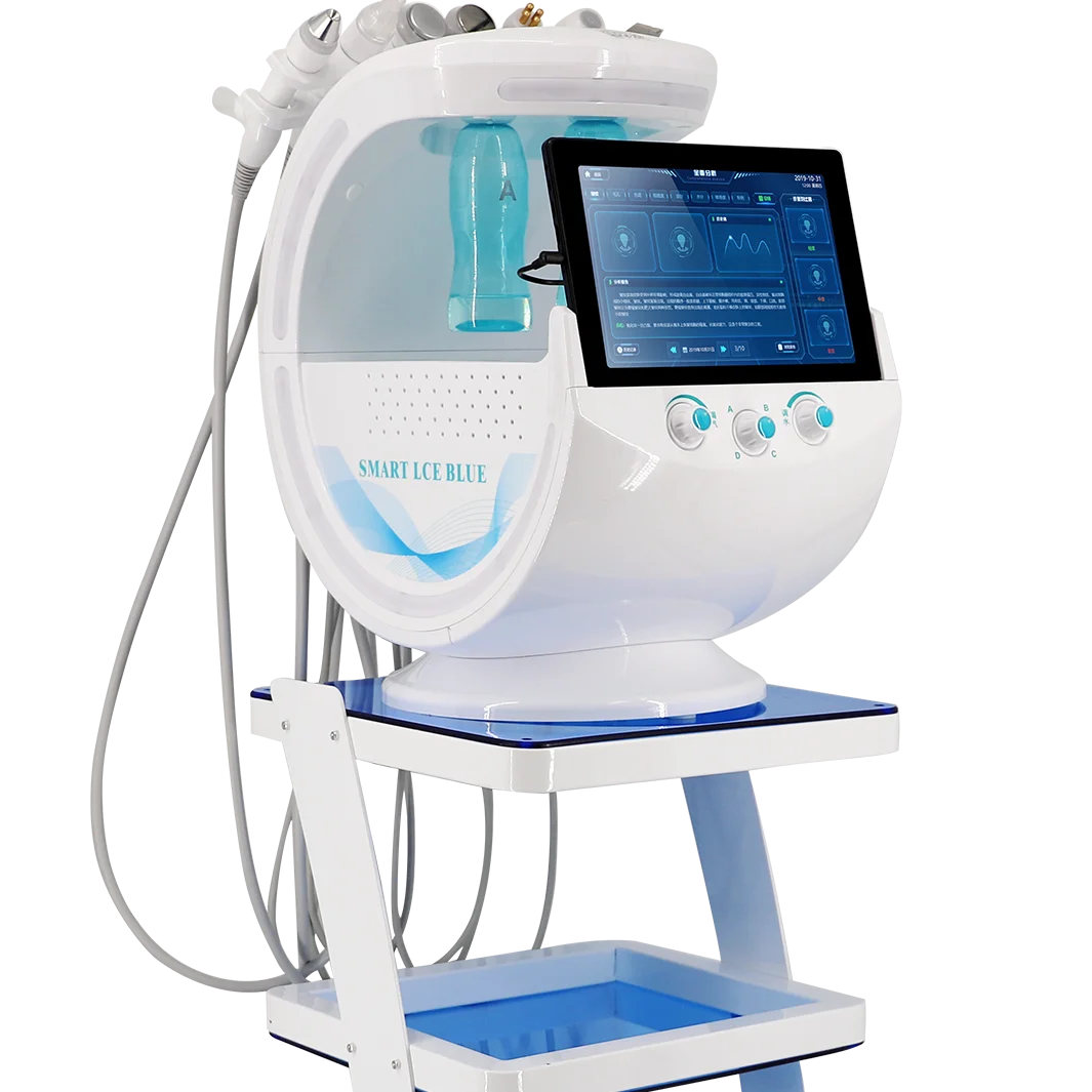 

OFAN 7 In 1 Plus Beauty Small Bubble H2o2 Skin Aqua Dermabrasion Smart Ice Blue Hydra Microdermabrasion Facial Machine