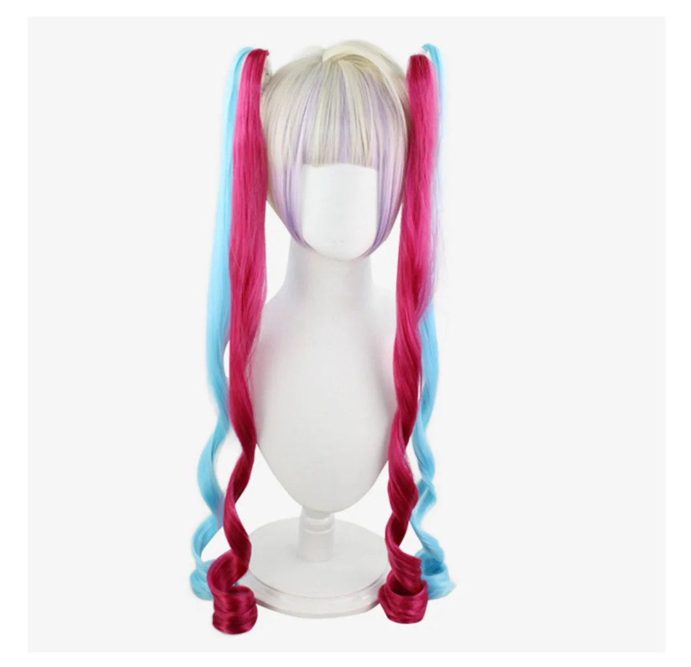 Game NEEDY GIRL OVERDOSE KAngel  Cosplay Wigs Color Yellow Red Wig Woman Long Anime Cosplay