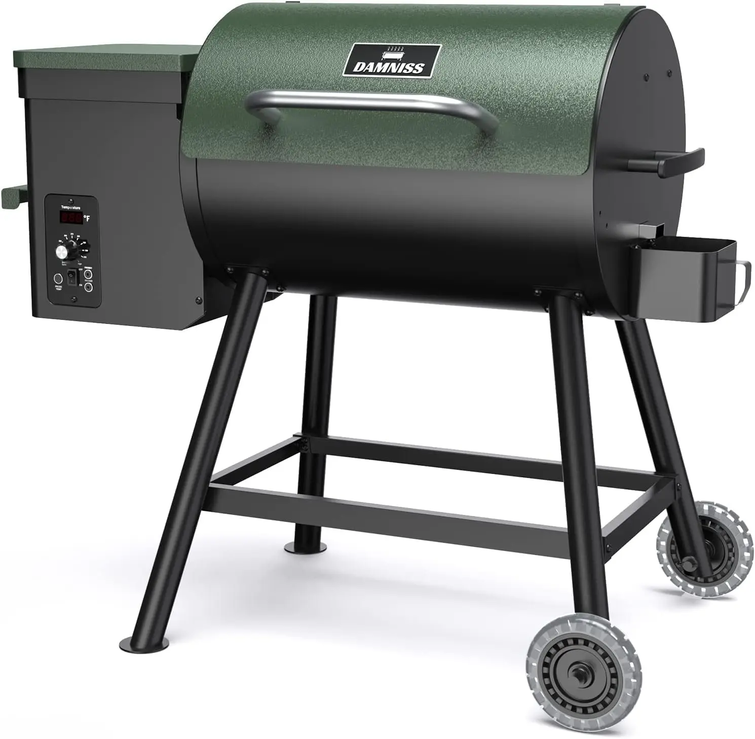 Wood Pellet Grill & Smoker 8-in-1 Pellet Grill with Automatic Temperature Control, & Rain Cover 456 Sq.