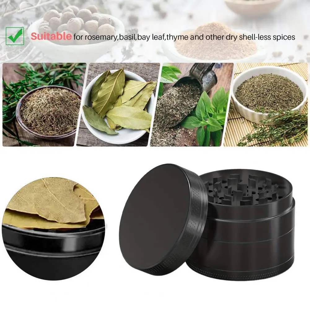 Manual Spice Grinder Metal Herb Grinder 1.6/2.5inch Spice Grinding Tool Portable Spice Mixer for Grinding Dried Chili Peppers