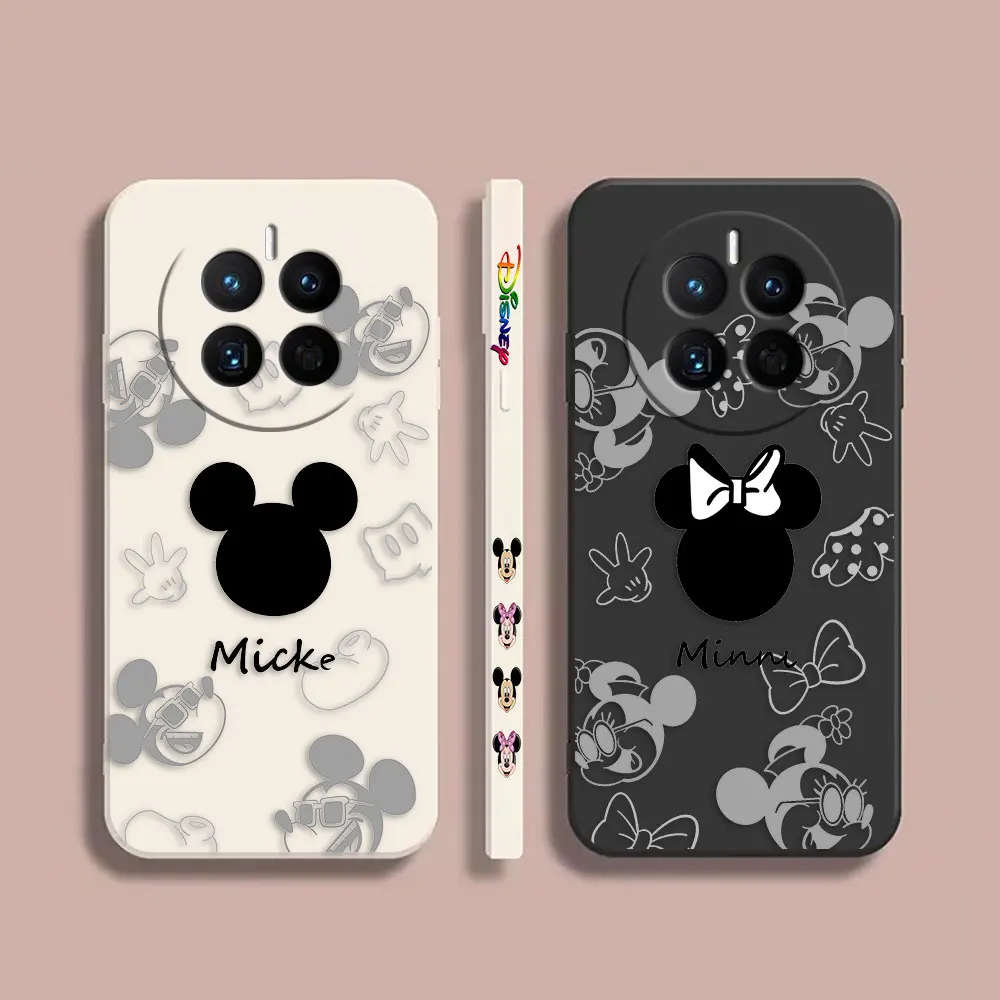 Phone Case For Huawei MATE 10 20 20X 30 40 P30 P40 P50 NOVA Y70 9SE 8 8I 7 6 4 3 3I PRO Case Capa Anime Cute Mickey Minnie Mouse