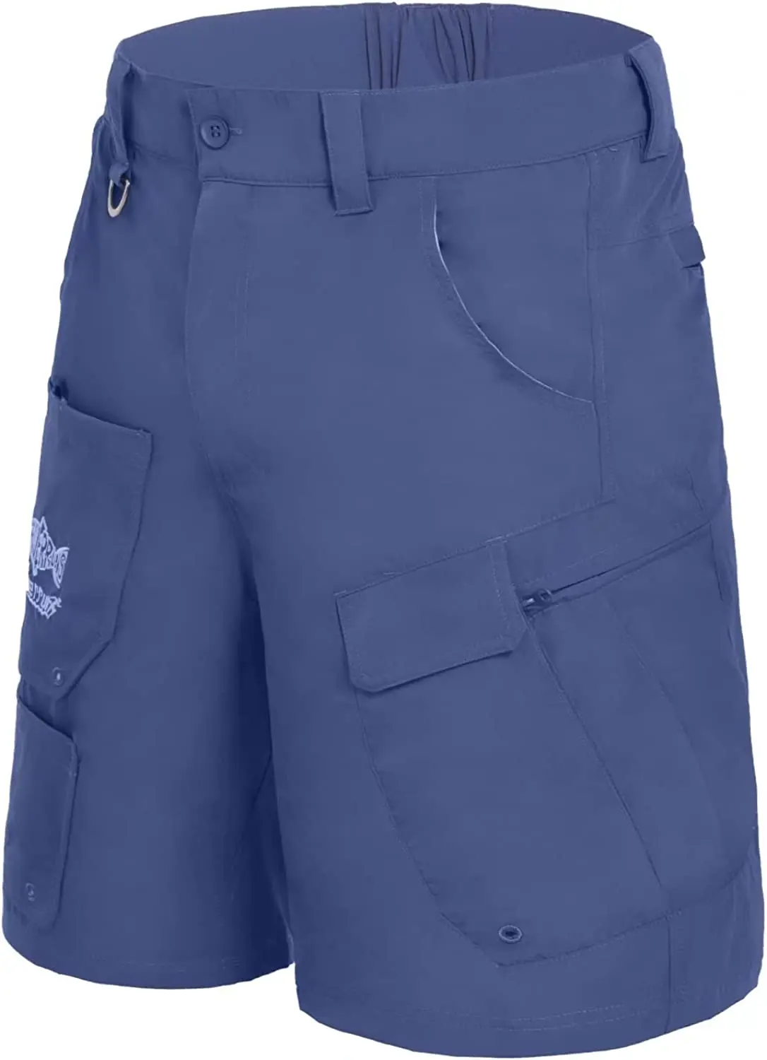 F Riverruns 9 Pockets Performance Fishing Shorts, Water-Repellant Cargo Short, Breathable UPF 50+ Hiking Shorts