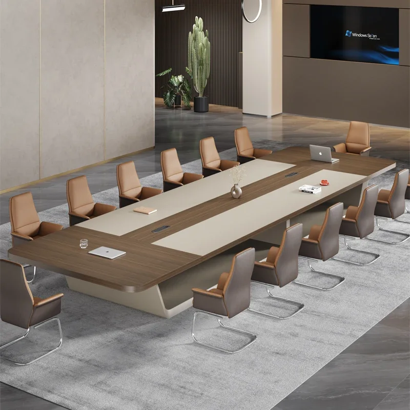 

Стол для конференций, простая современная комбинация стола и стула, овальный верстак для переговоров и обучения, большая офисная мебель