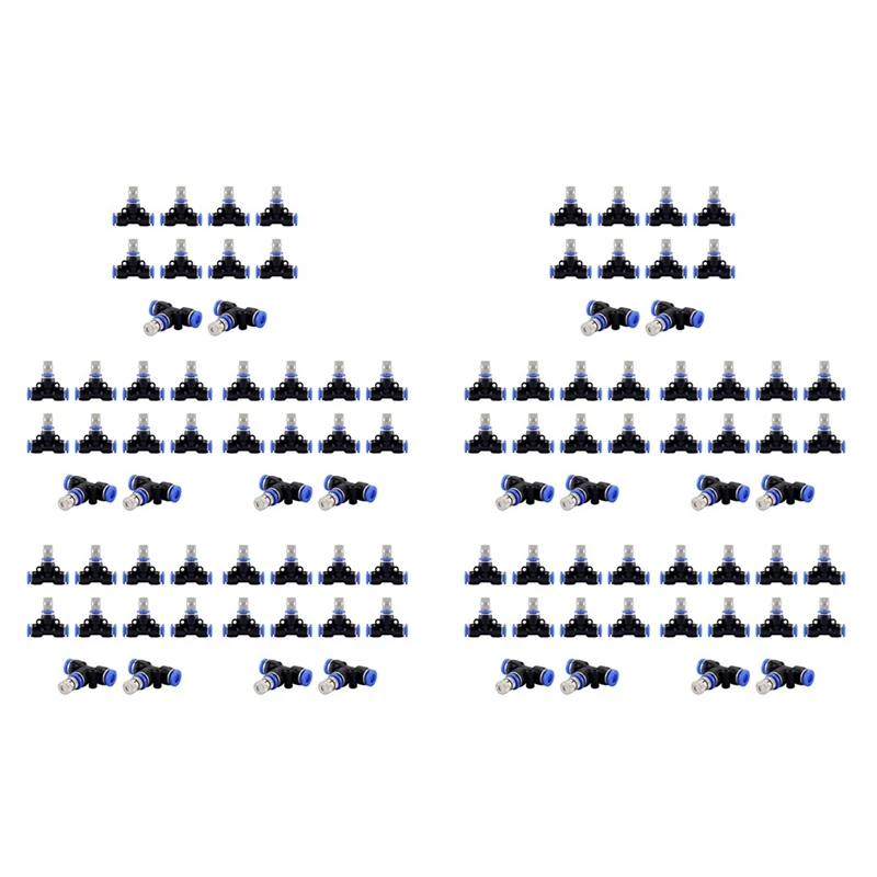 

YWDZ-Misting Nozzle Kit 1/4-Inch With Nozzle Spray Cooling Device Connectors For Outdoor Water Mister Cooling System 100Pcs