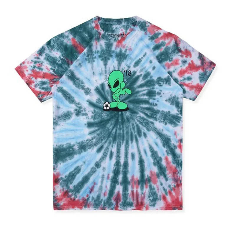 

CyTravis Scott Astroworld Alien Tie Dye T shirt Euphoria Rue Shirt Cosplay Outfit Rue Bennett Tshirt Hip Hop Streetwear Tops Me