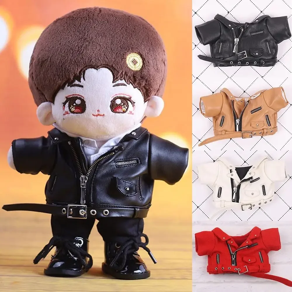 

Fashion Outfits For 20cm PU Leather Tops Clothes Winter Top Coats Handmade Jacket