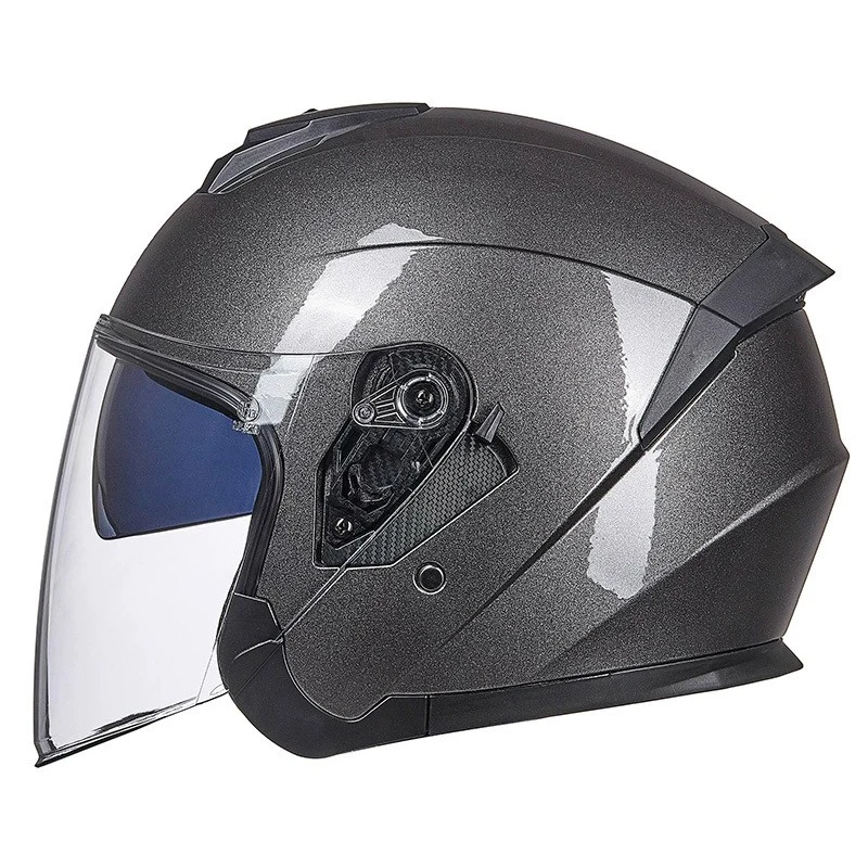 Double Lens Motorcycle Helmet DOT Certified Electric Jet Helmet Open Half Face Manufacturer Direct Sales Wholesale casco moto