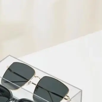 

2 Pack Acrylic Sunglass Organizer, 6 Slot Eye Glasses Storage Holder Display Racks Stackable Eyewear Drawer Organizer Tray