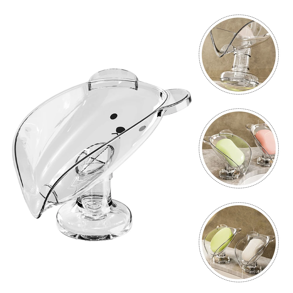 

2Pcs Bar Soap Holder with Suction Cup Soap Dish for Bathroom Self Draining Tray Anti Slip Stand for Shower Compact Storage