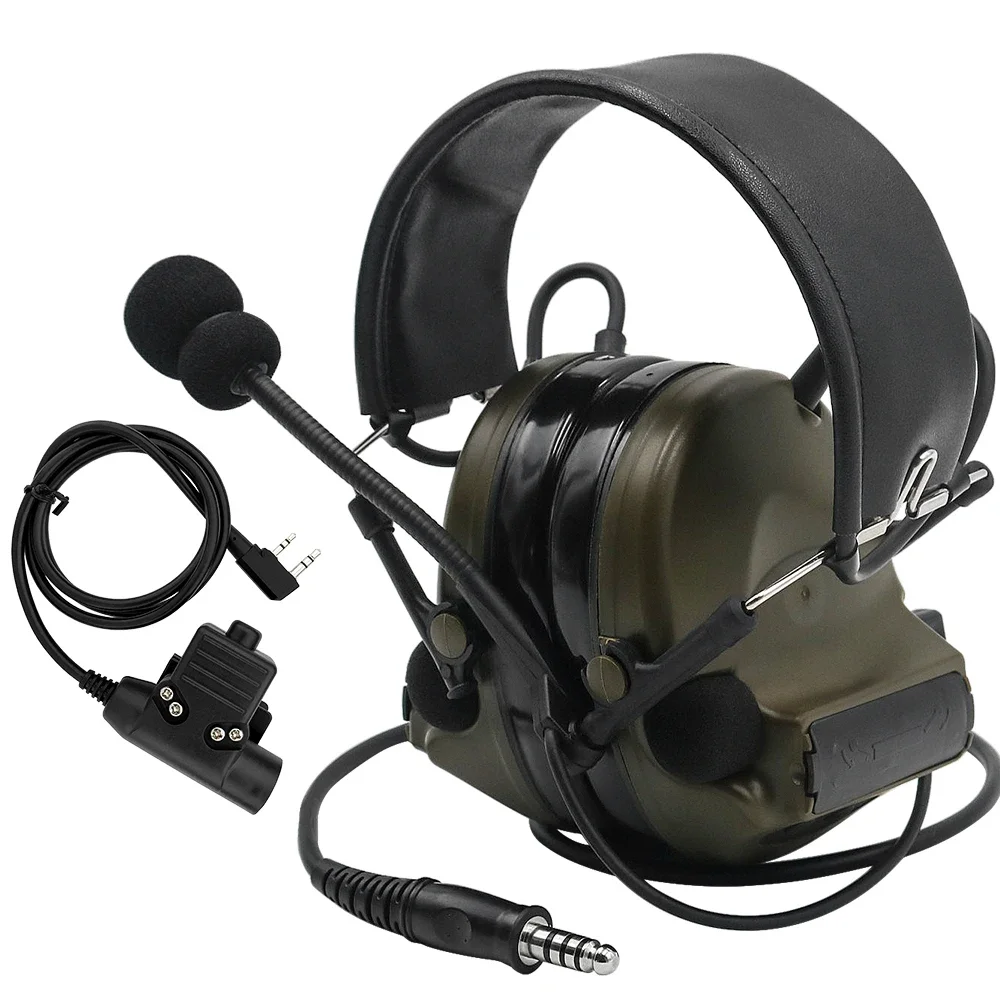 Elektronisches Airsoft-Headset COMTA II Taktisches Headset Military Airsoft Noise Reduction Pickup Gehörschutz Kopfhörer FG