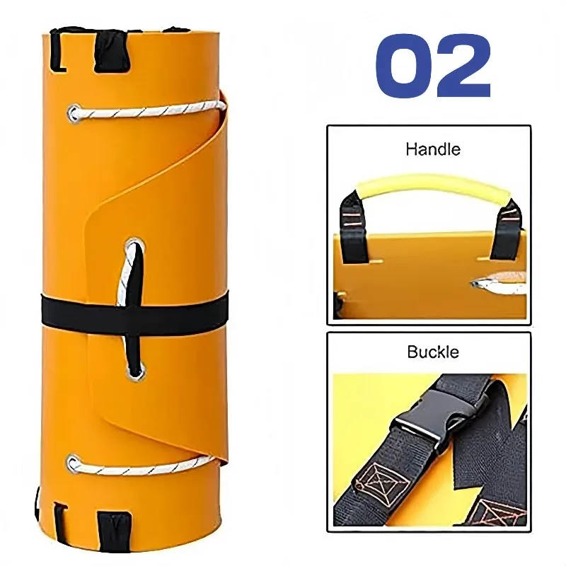 Camilla de rescate multifuncional para rescate contra incendios, camilla de rollo portátil, camilla plegable de emergencia médica