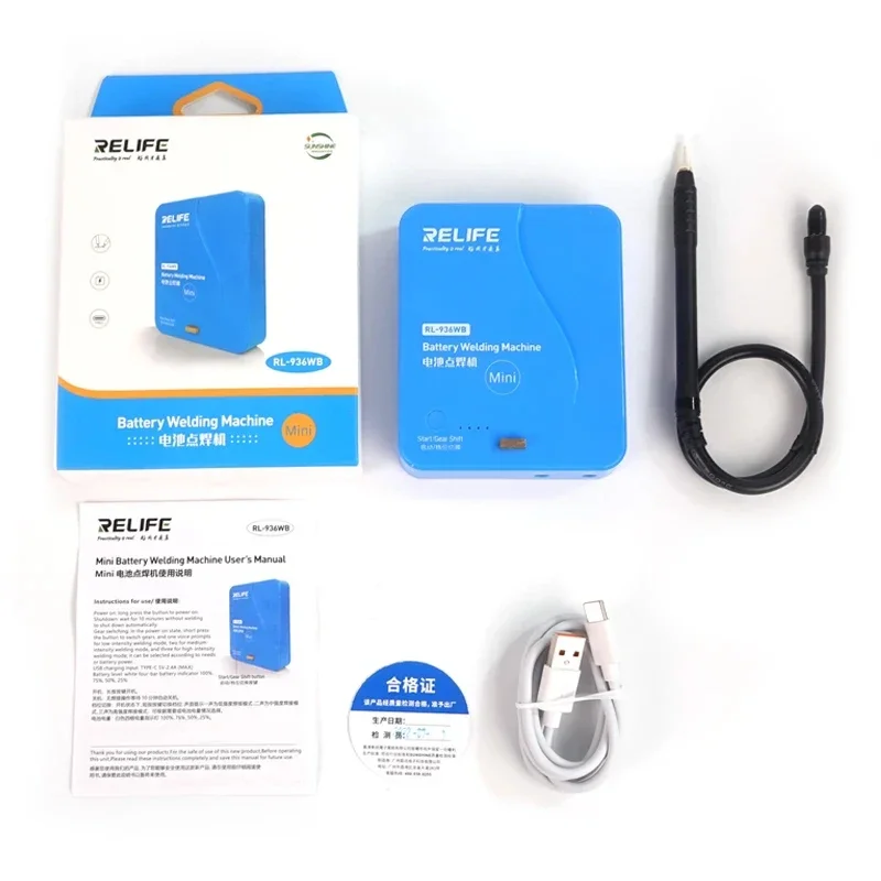 Mini Soldador de Bateria Soldagem para ip hw mi mz op vi e Outras Baterias de Telefone Móvel Mainstream Relife-rl-936wb