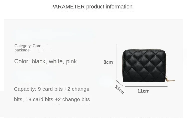 Women Short Wallets PU Leather Female Plaid Purses Leather Card Holder Wallet Student Small Zipper Woman Wallet Coin Purse