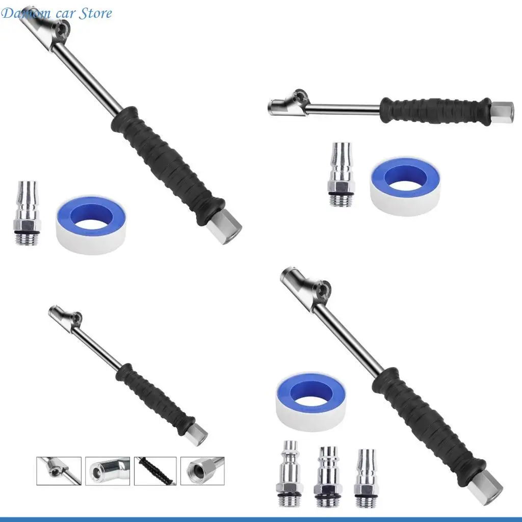

A2UC Air Chuck,1/4" NPT Double Head Air Chuck and 1/4Inch Closed Ball Air Chuck,Suitable for Tires Air Fillings Application