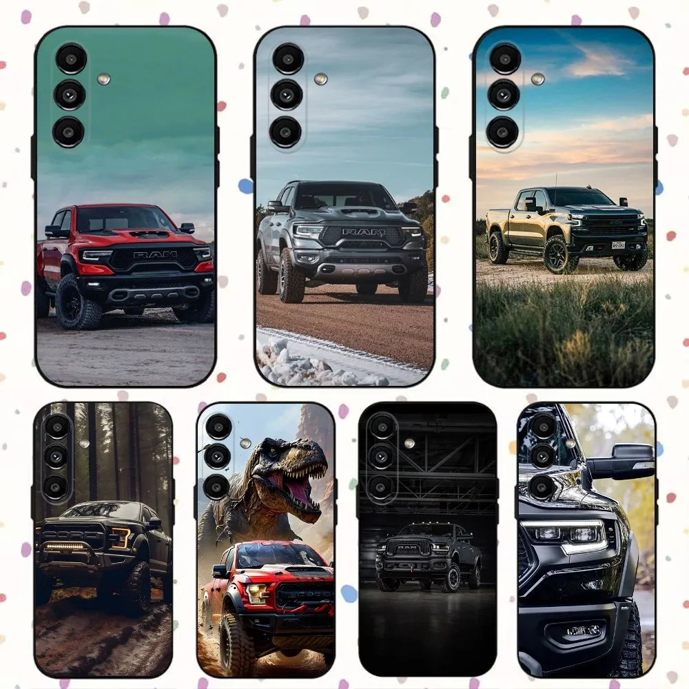 

Cool Car D-Dodge trx Phone Case For Samsung S24,S21,S22,S23,S30,Ultra,S20,Plus,Fe,Lite,Note,10,9,5G Black Soft Cover