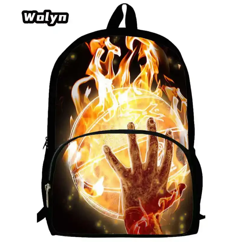 Basketball Prints School Backpack for Primary1-4 ,Cartoon Sports School Bags for Boys ,Light Weight Child Backpack for School