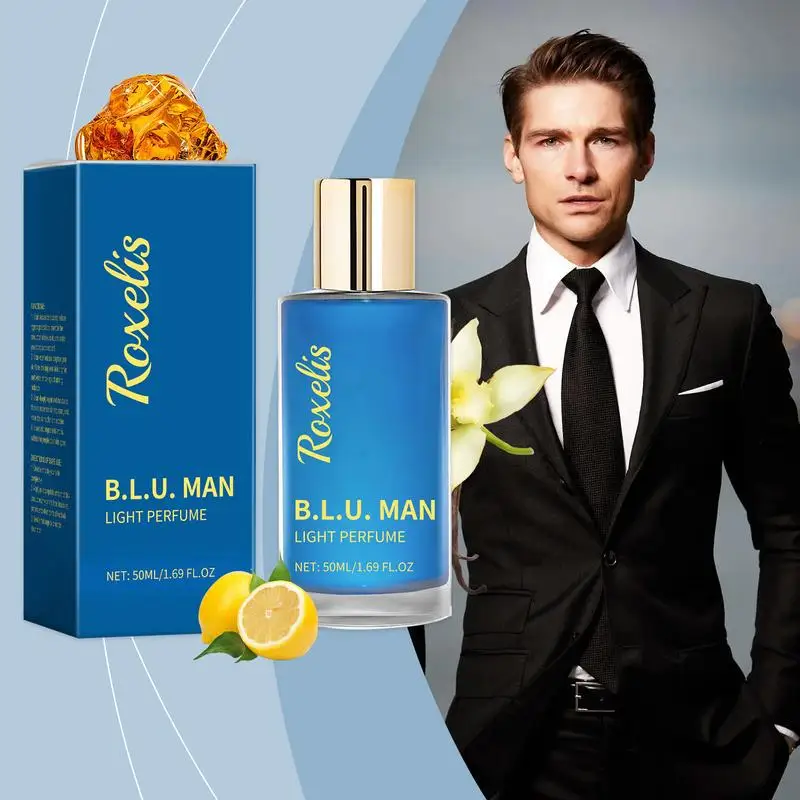 Men Charming Pheromone Perfume Natural Fresh Flower Fragrance Perfume Light Fragrance Elegant Perfume 50ml Men Pheromone Perfume