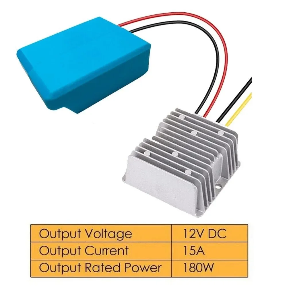 Stejnosměrný 18V na stejnosměrný 12V krok shodit elektrické napětí regulátor 180W 15A  energie kolo invertor buck plnicího konvertor pro makita 18V li-ion baterie