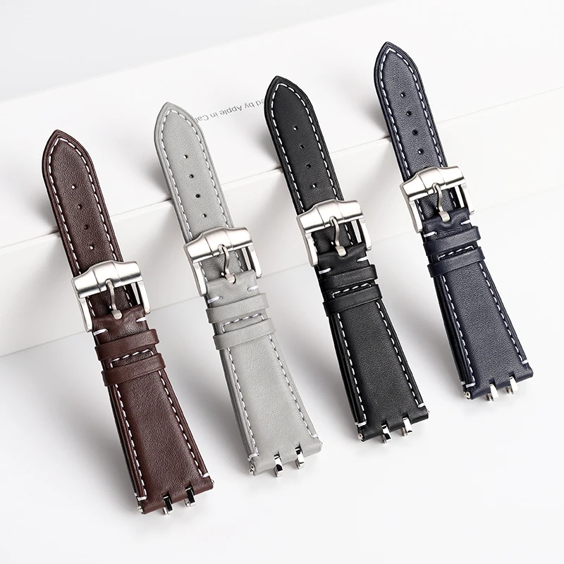 

Genuine Cowhide Leather Watchband For Tudor Royal M28600 M28603 Modifying Watch straps Special Protrusion 24mm for 41mm Deal