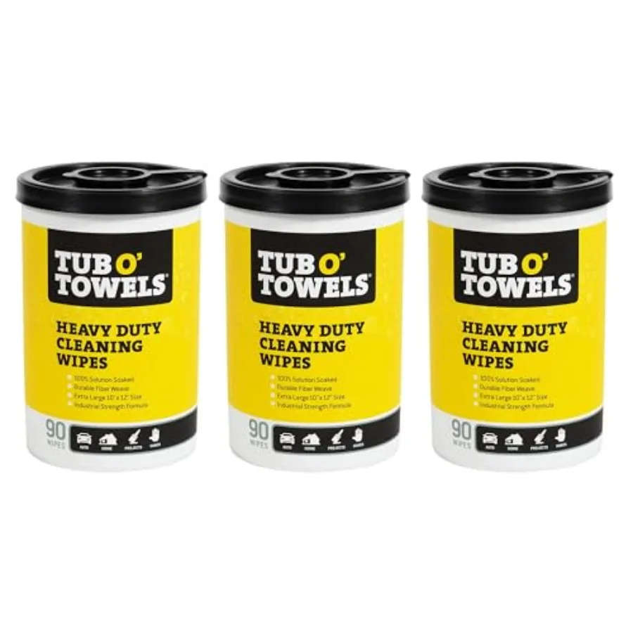 

Салфетки для уборки Tub O Towels TW90, сверхпрочные, 0" x 2", для различных поверхностей, 90 штук в упаковке, 3 упаковки