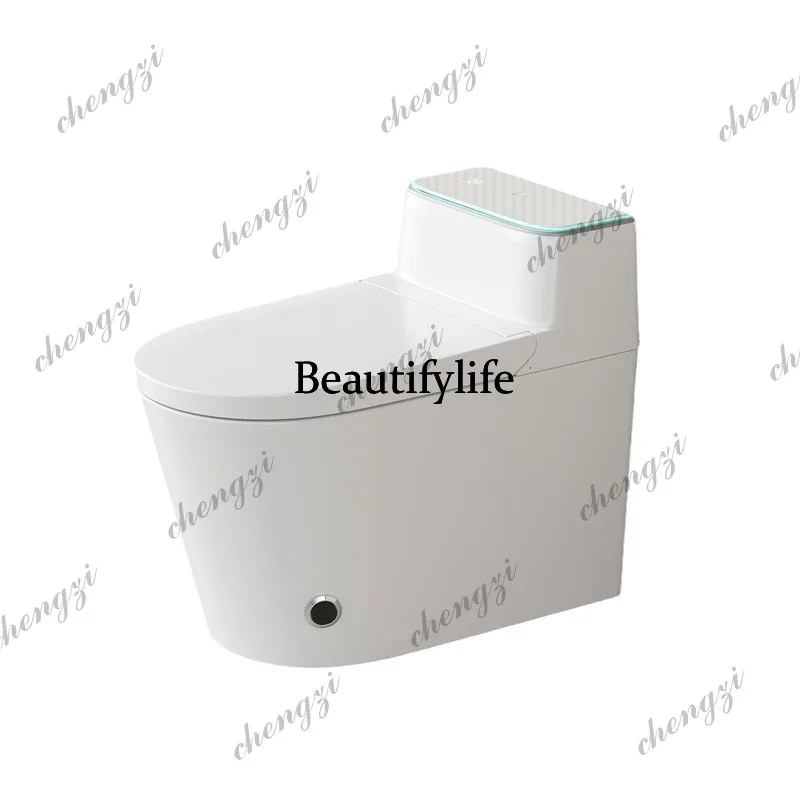 Household smart toilet, toilet siphon toilet, semi-intelligent silent flush