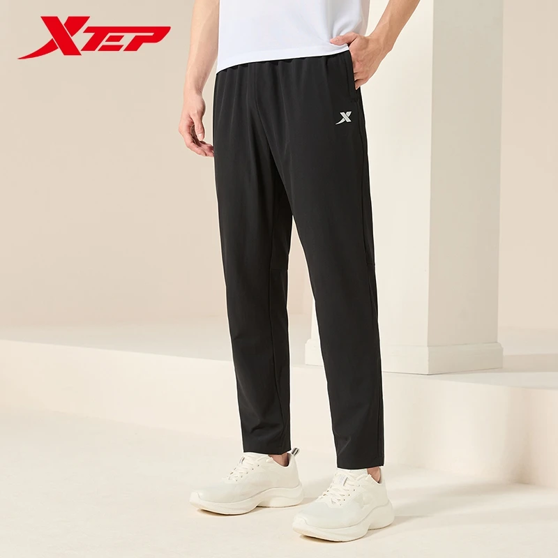 Xtep Woven Track Pants For Men 2024 Summer Breathable Men\'s Sweatpants Commute Casual Comfortable Outdoor Bottoms 876229980168