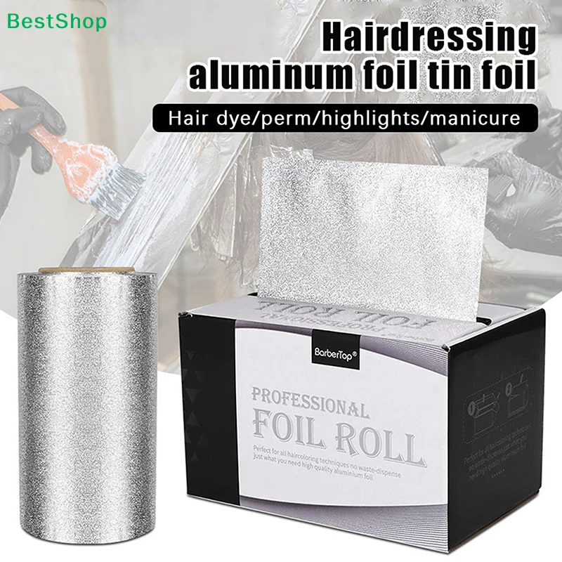 

Профессиональная алюминиевая фольга для окрашивания волос, мелирования и осветления, 30/50 метров, для салонов и парикмахерских, инструменты для укладки.