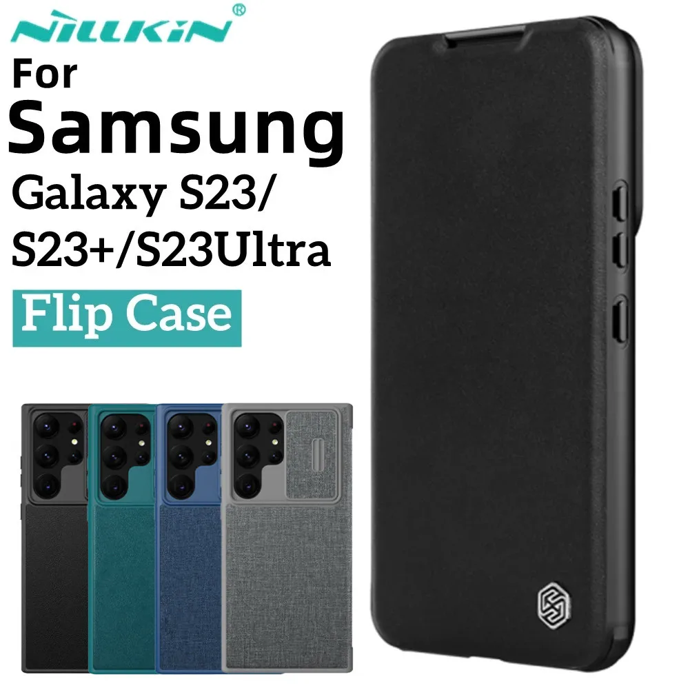 

Чехол Nillkin для Samsung Galaxy S23/S23Ultra, кожаный чехол-книжка для Samsung S23Plus