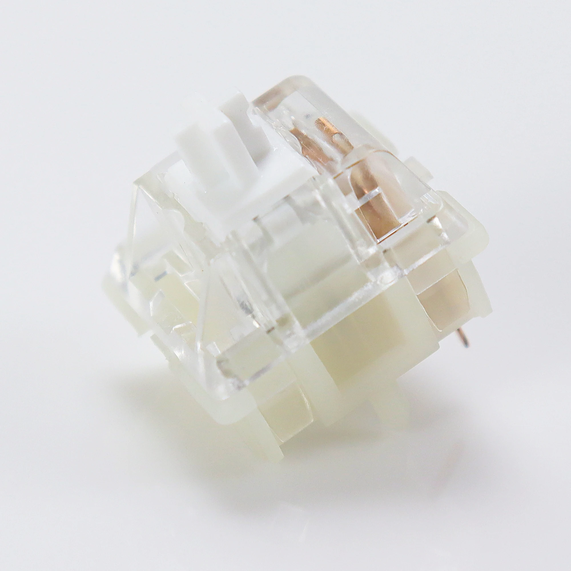 KBDiy Kang-teclado con interruptor blanco V3, interruptores lineales cremosos de 5 pines 50gf para teclado mecánico personalizado DIY 60 para juegos Aula F75 F87